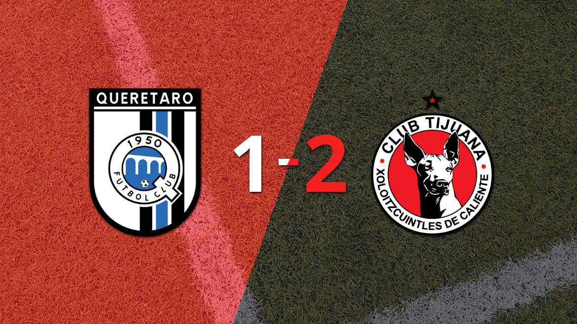 Tijuana sorprende a Querétaro con un gol en el último suspiro