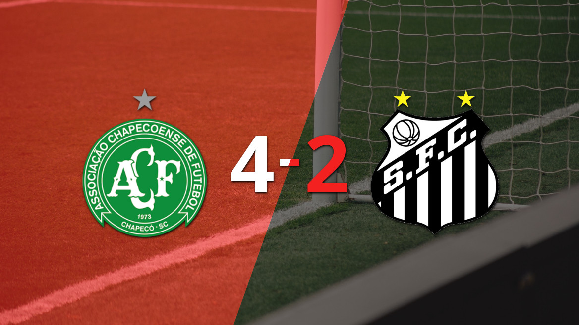 Intense Match Sees Chapecoense Triumph Over Santos 4-2