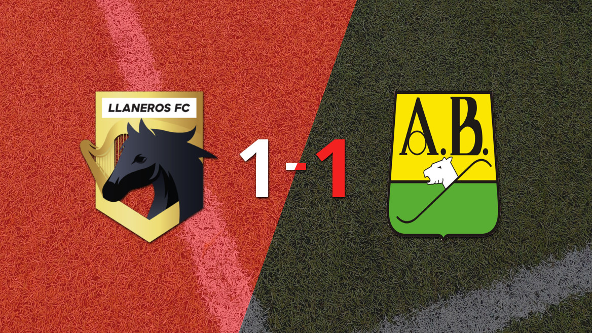 Llaneros FC y Bucaramanga empatan en un emocionante partido