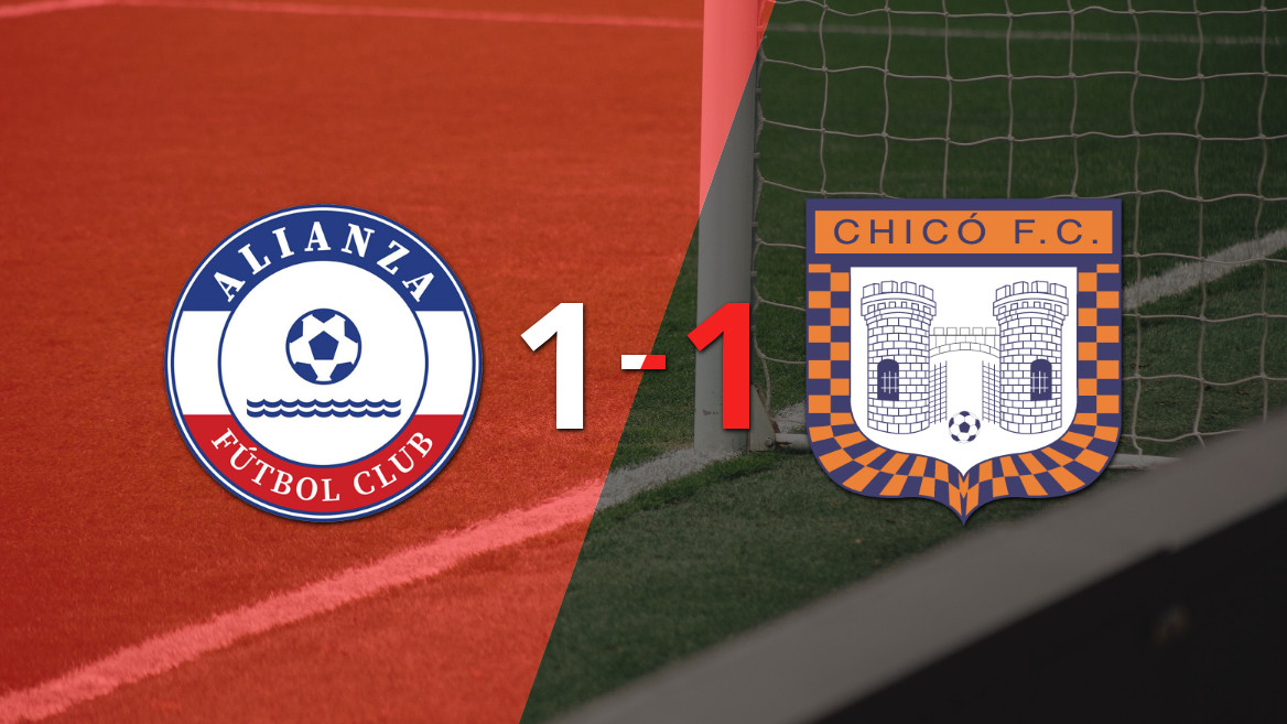 Alianza FC e Boyacá Chicó empatam em 1 a 1 em confronto emocionante