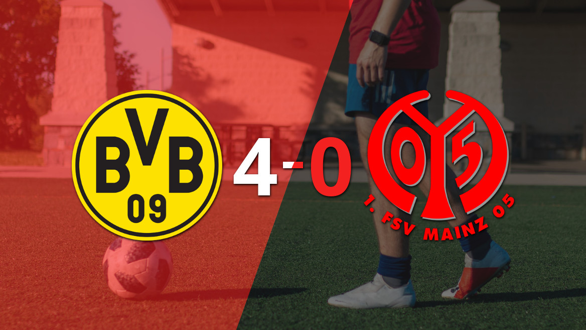 Dominio total: Borussia Dortmund vence 4-0 a Mainz gracias a Serhou Guirassy