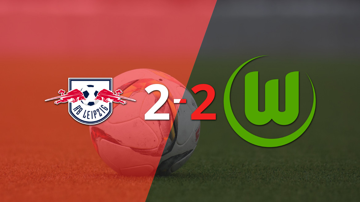 RB Leipzig y Wolfsburgo firman un empate emocionante