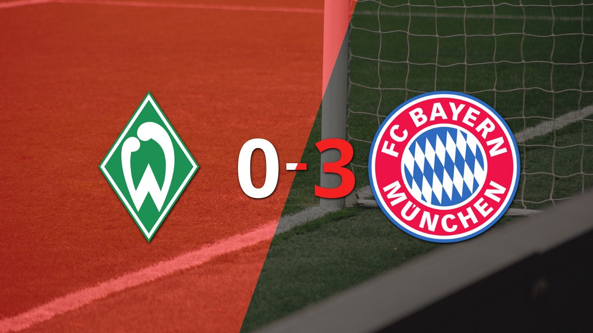 El Bayern Múnich arrasa al Werder Bremen con un contundente 3-0
