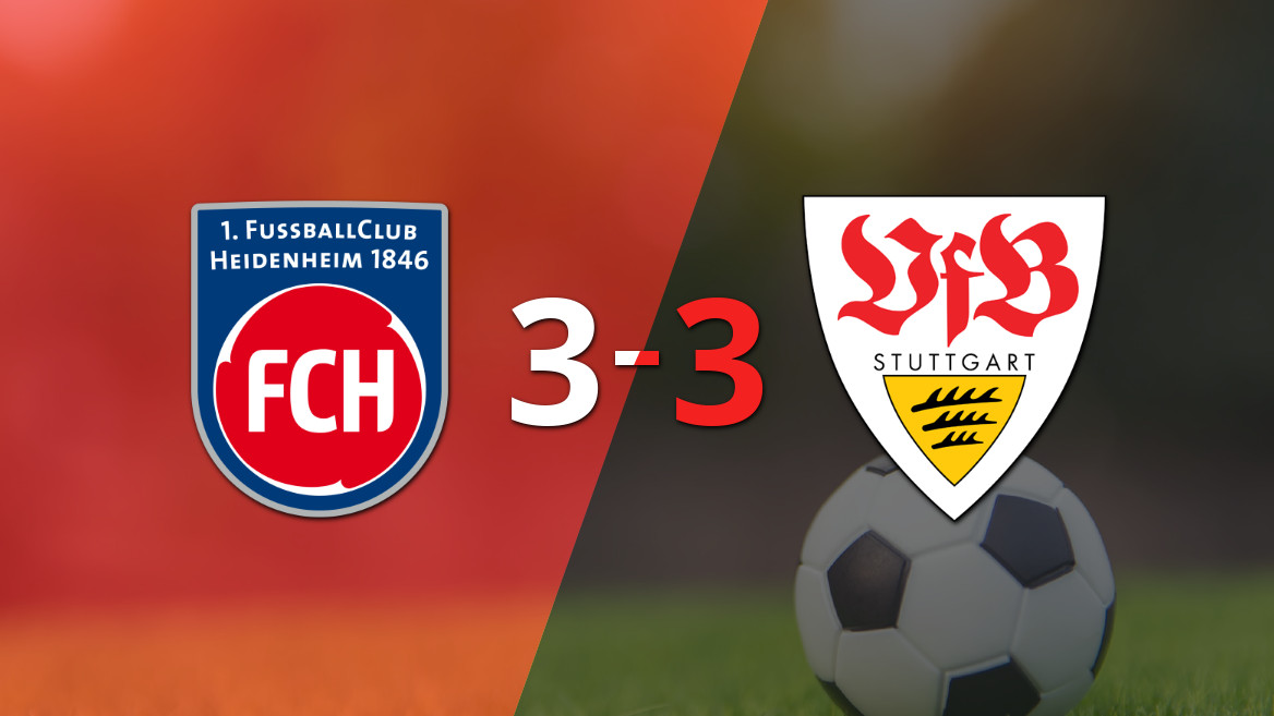 Stuttgart logra un emocionante empate en Heidenheim gracias a Deniz Undav