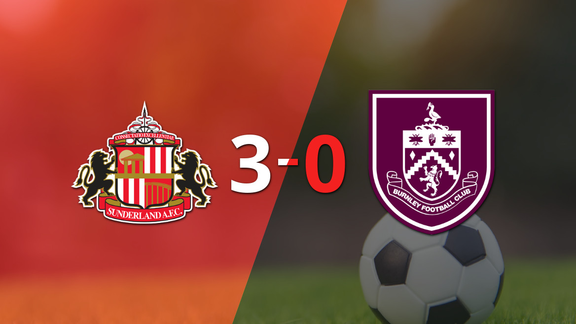 Sunderland Dominates Burnley with 3-0 Victory