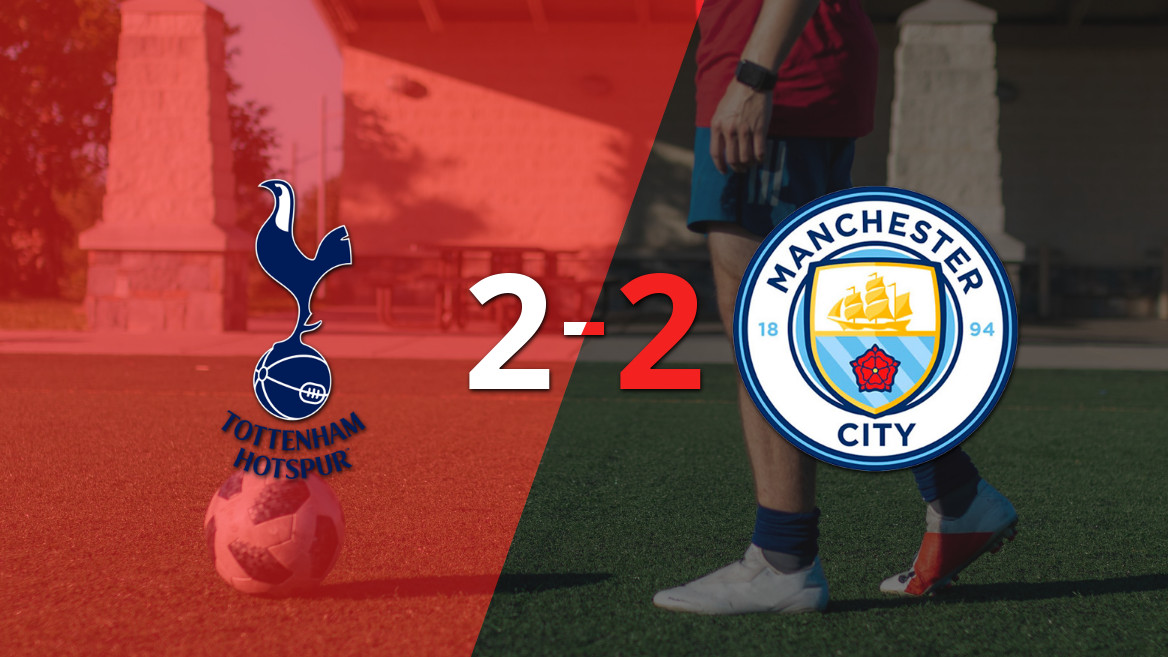 Manchester City consegue um ponto após empate com Tottenham