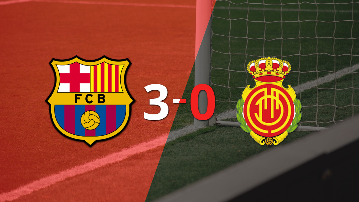 Barcelona se impuso con contundencia 3-0 ante Mallorca