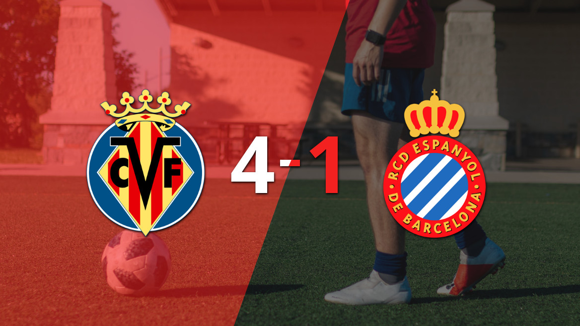 Villarreal Shows Dominance with a 4-1 Victory Over Espanyol