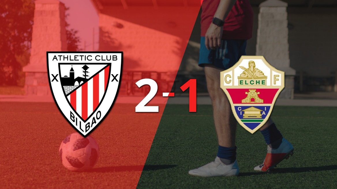 Gorka Guruzeta brilla con dos goles en la sufrida victoria 2-1 de Athletic Bilbao sobre Elche