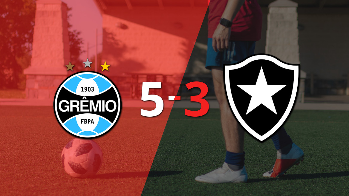 Grêmio Defeats Botafogo 5-3 with Carlos Vinicius’ Hat-Trick