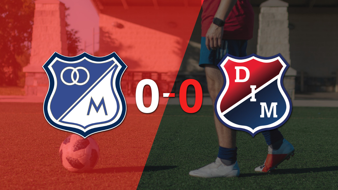 Empate sin goles entre Millonarios e Independiente Medellín