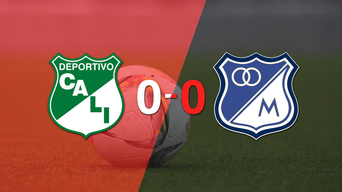 Empate sin goles en el Clásico Añejo entre Millonarios y Deportivo Cali
