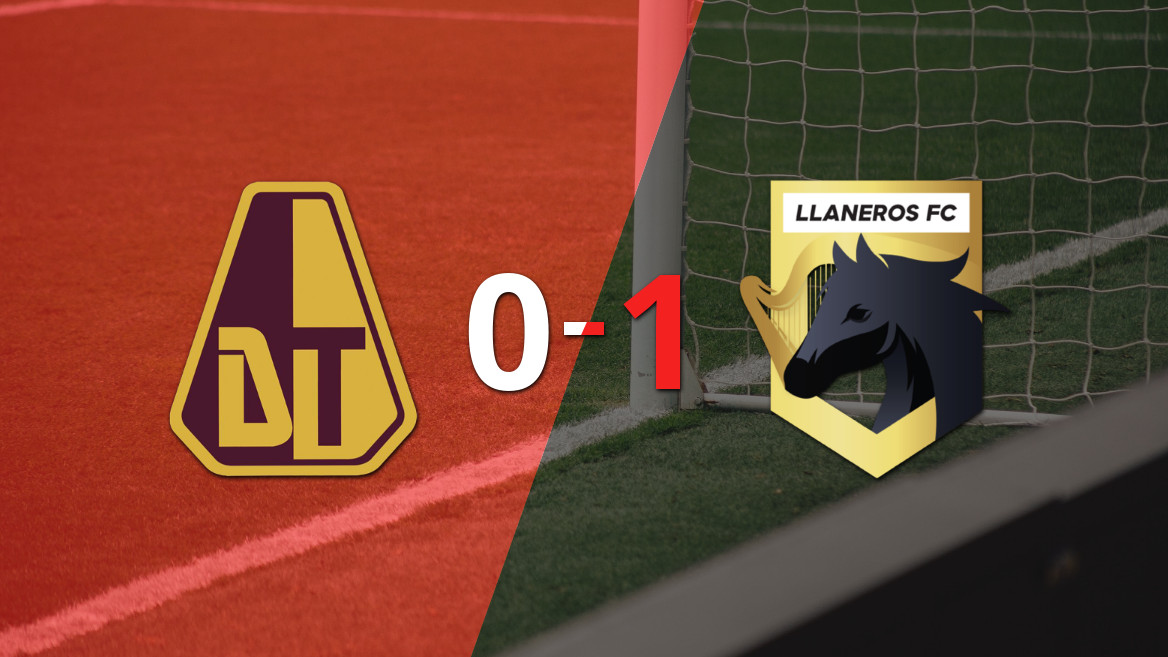 Tolima fue superado 1-0 por Llaneros FC gracias a un gol de Juan José Ramírez