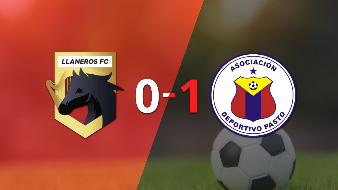 Llaneros FC derrotado pelo Pasto por 1-0 com gol de Andrey Estupiñán