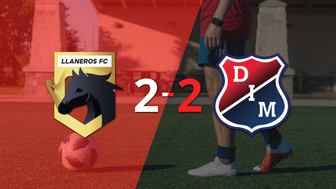 Un empate dramático para Llaneros FC y Independiente Medellín gracias a Neider Ospina