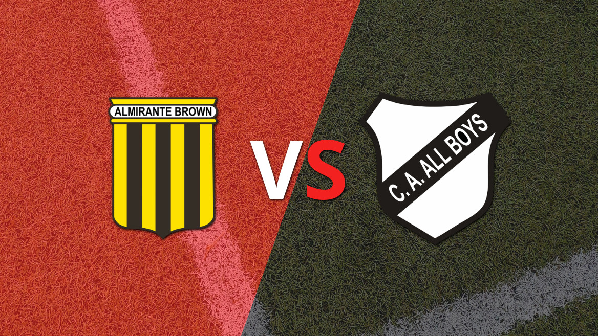 EN VIVO: Almirante Brown superó 2-1 a All Boys con dos tantos de Tomás Almada
