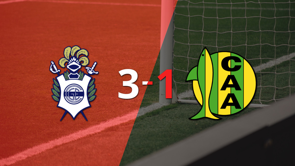 Gimnasia vence Aldosivi com 3-1 em casa