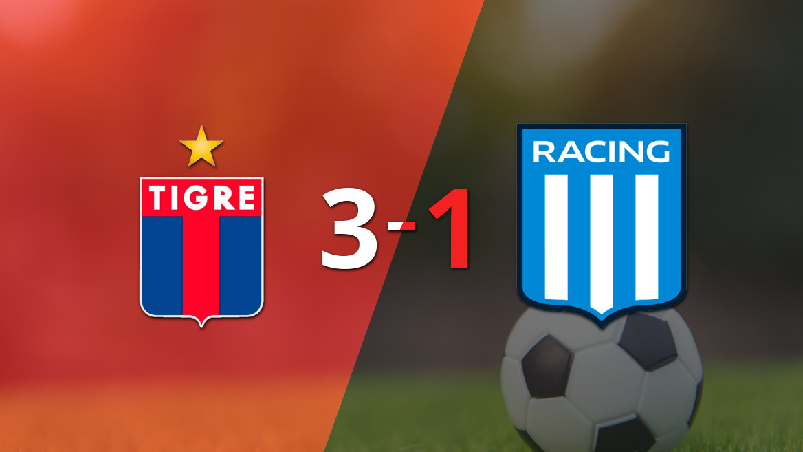 Tigre triumphs over Racing Club with a score of 3-1