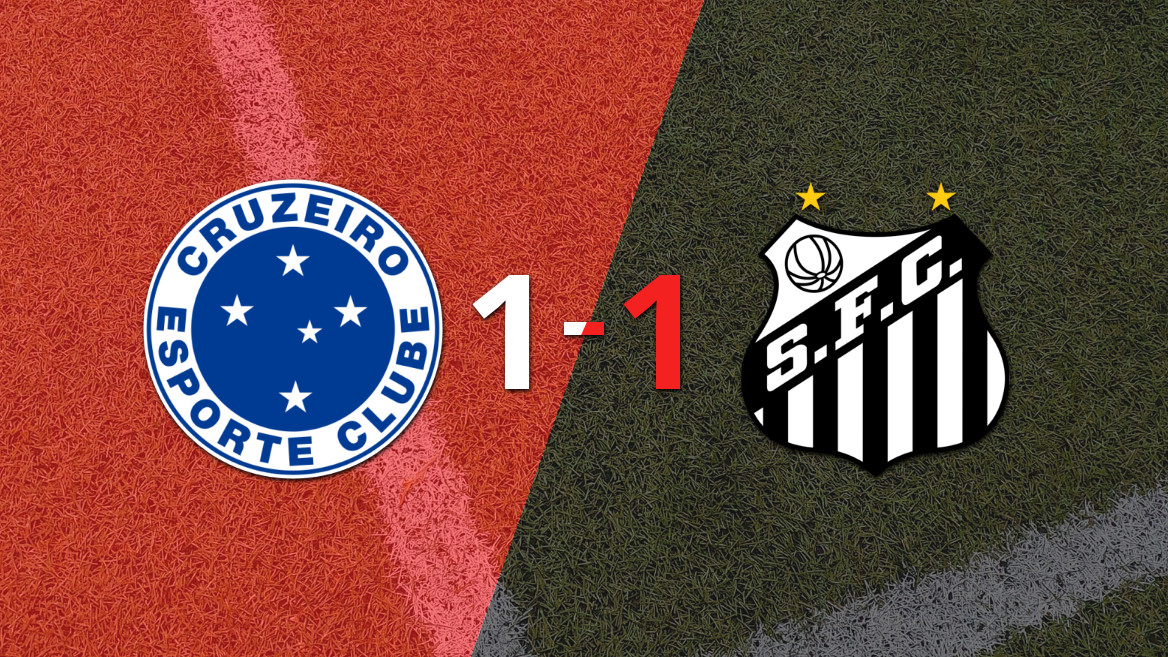 Cruzeiro e Santos empatam em casa em um eletrizante 1-1