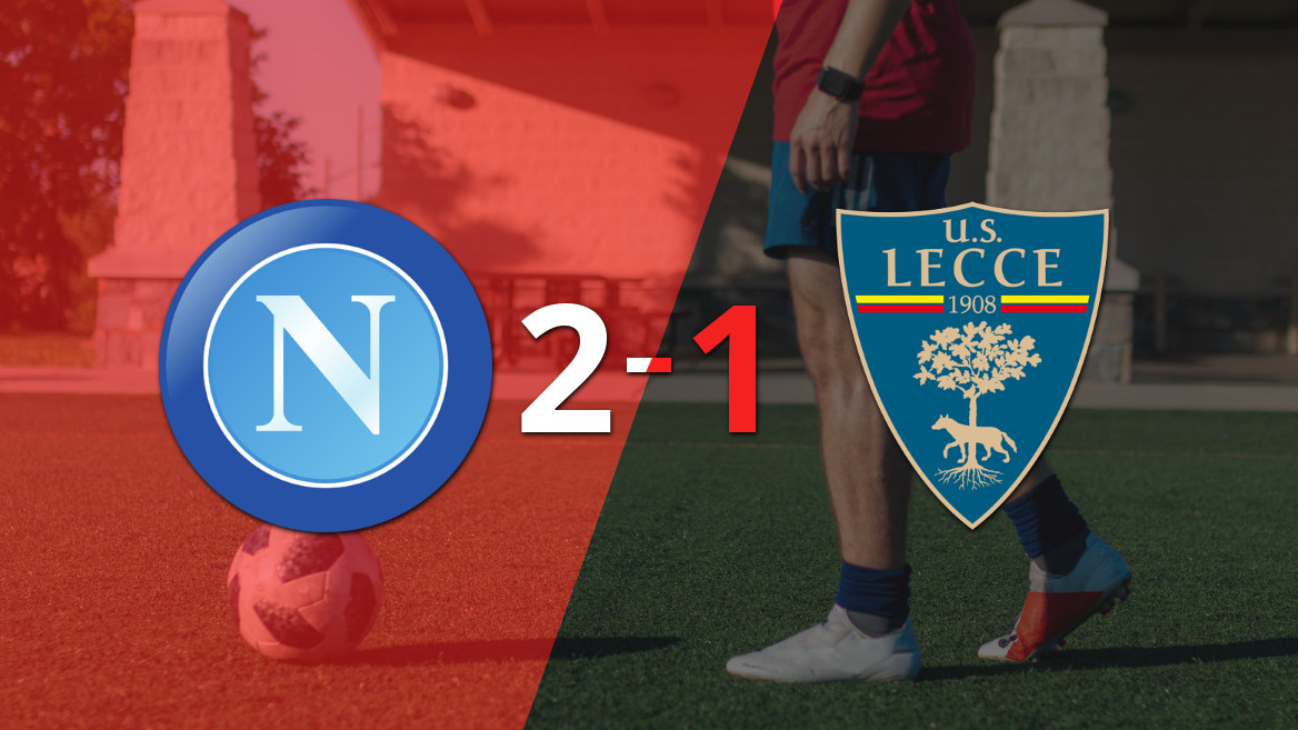 Napoli supera a Lecce con una notable remontada de 2-1