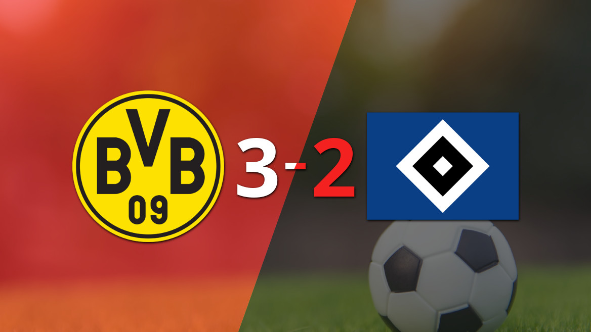 Ramy Bensebaini’s Double Leads Borussia Dortmund to 3-2 Victory Over Hamburg SV