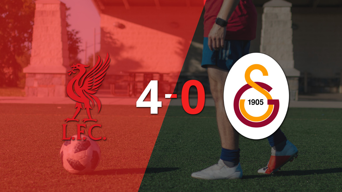 Liverpool arrasó 4-0 a Galatasaray y avanzó a los Cuartos de Final
