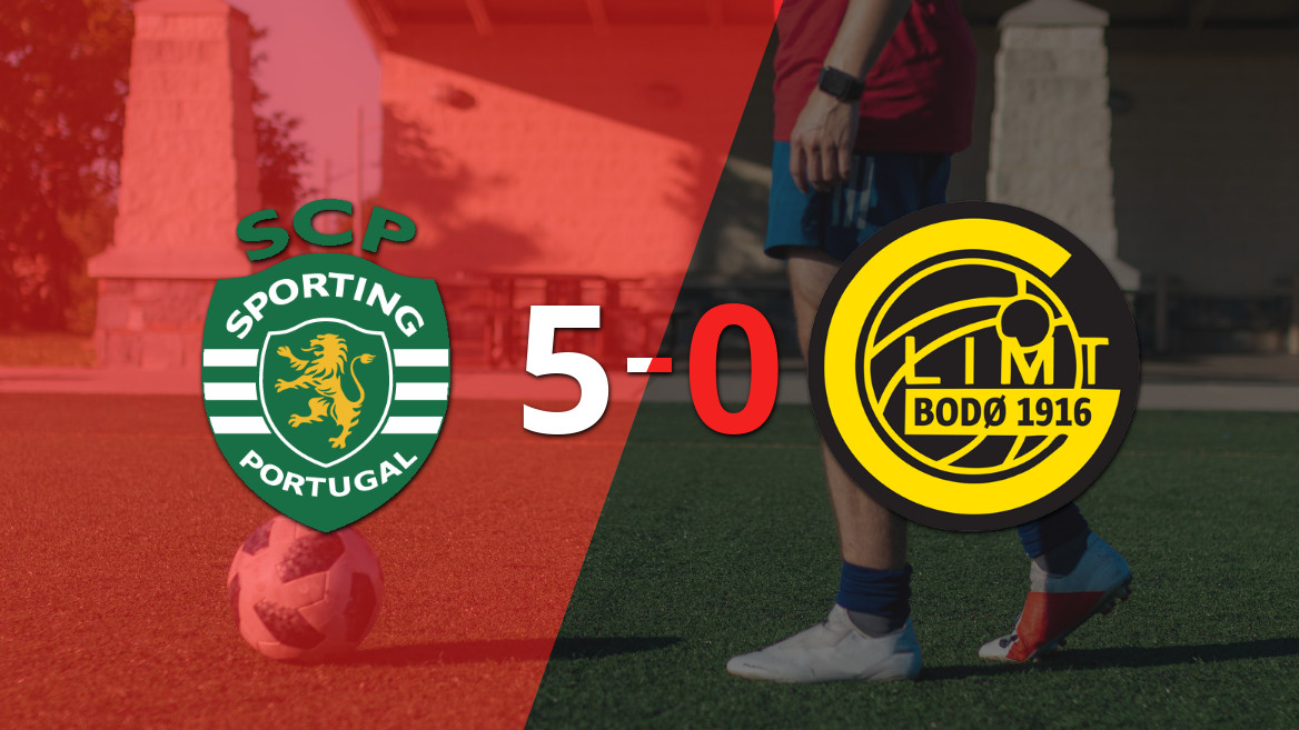 Sporting Lisboa aplasta a FK Bodo/Glimt y accede a los Cuartos de Final