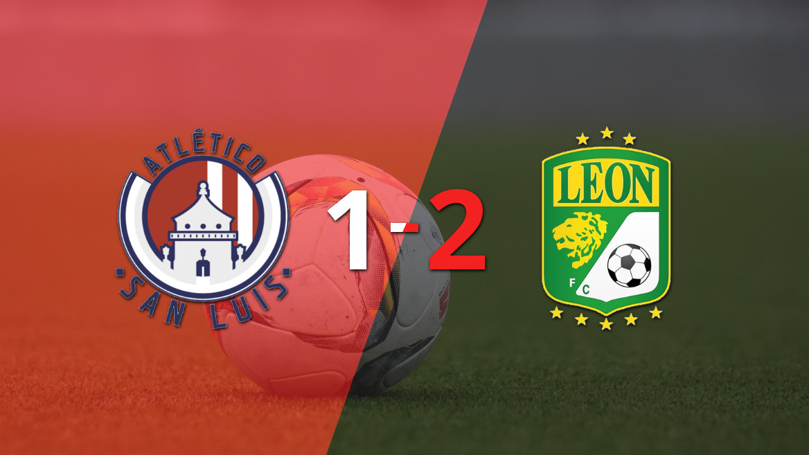 León Triumphs with a Hard-Fought 2-1 Victory over Atl. de San Luis, Thanks to a Last-Minute Goal