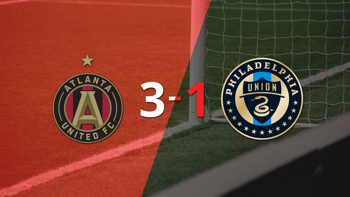 Atlanta United triunfa 3-1 sobre Philadelphia Union