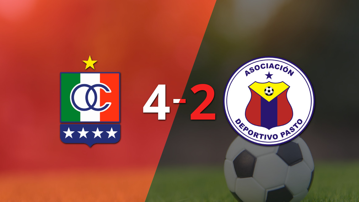 Pasto cae ante la contundencia de Once Caldas en el Palogrande