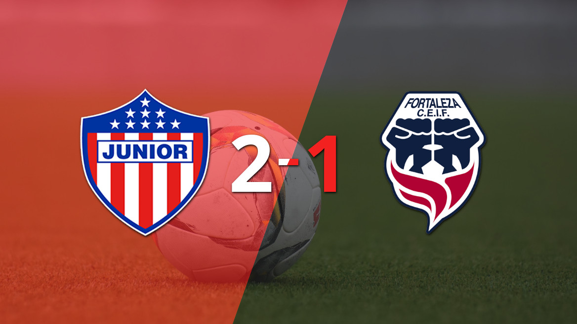 Junior se impone a Fortaleza FC con un gol en el último suspiro