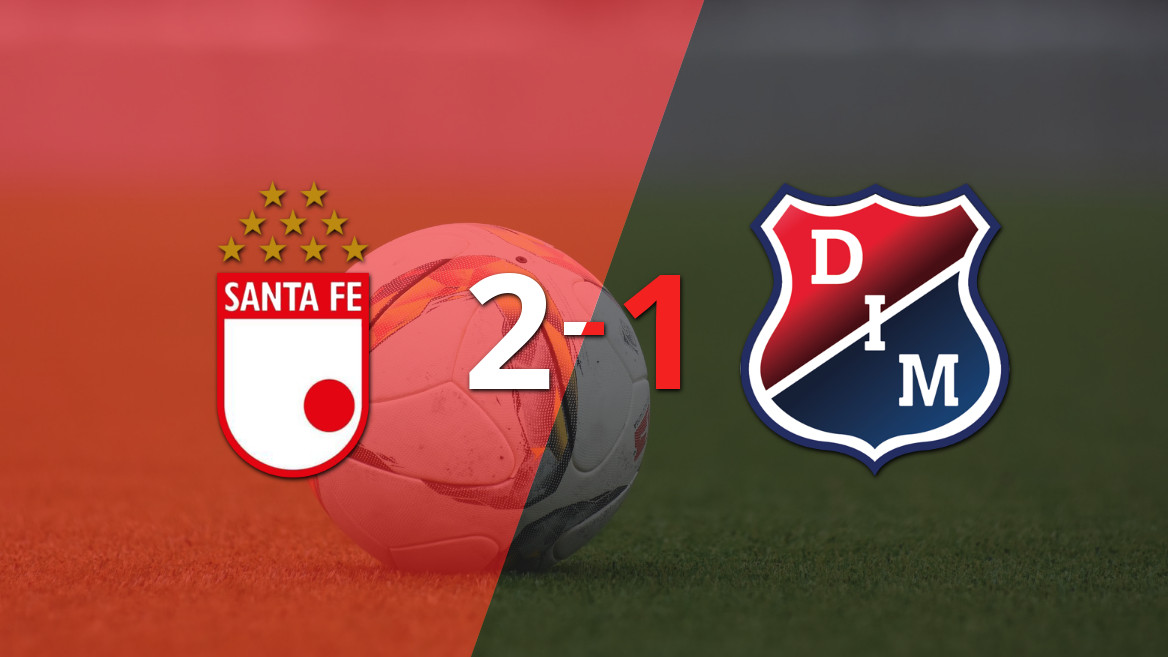 Santa Fe triumphs over Independiente Medellín with a 2-1 victory