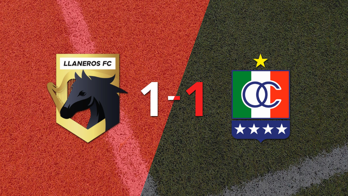 Llaneros FC e Once Caldas empatam em 1 a 1