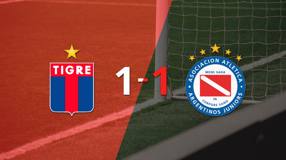 Tigre y Argentinos Juniors empatan en un emocionante duelo