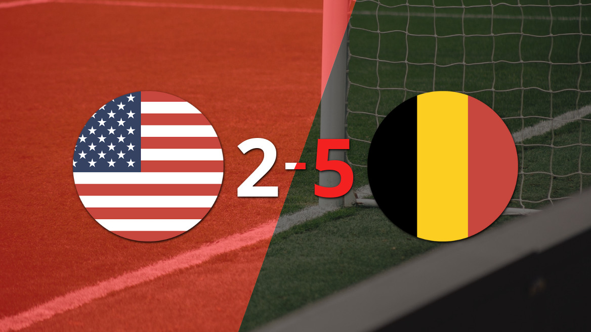Bélgica se impone 5-2 a Estados Unidos en un vibrante amistoso