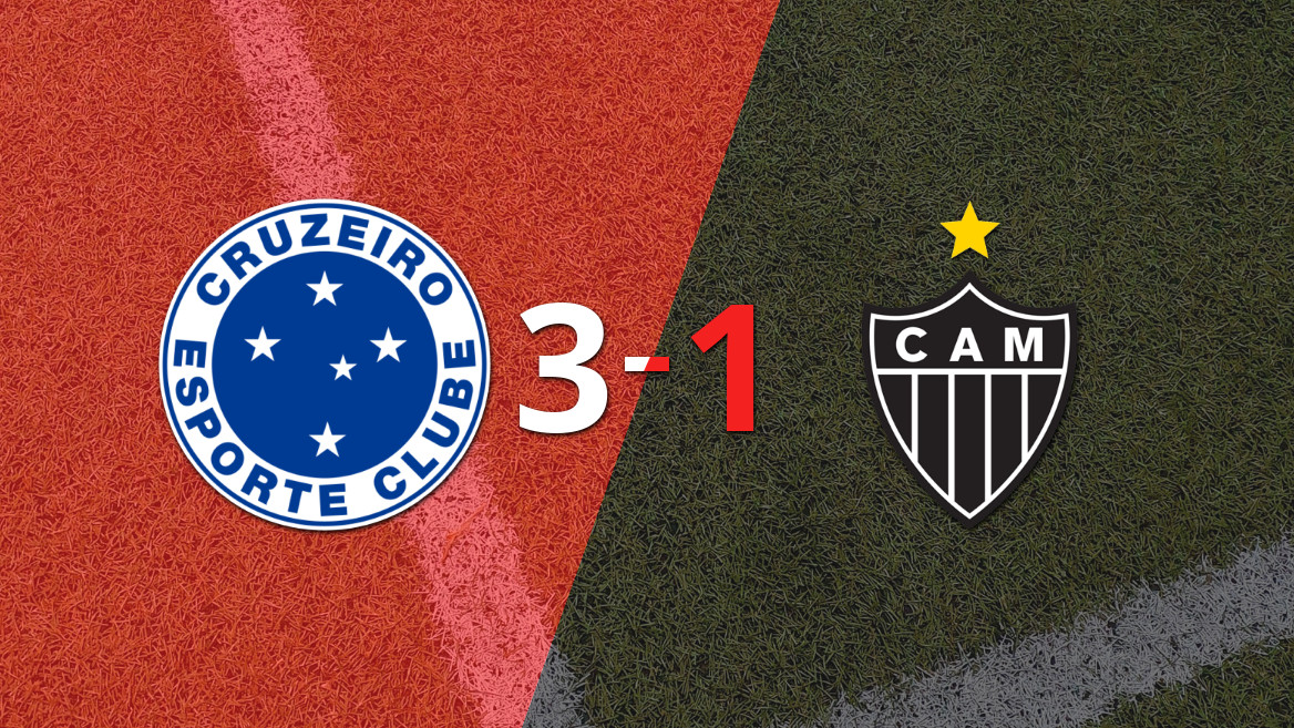Cruzeiro triunfa sobre Atlético Mineiro com 3-1