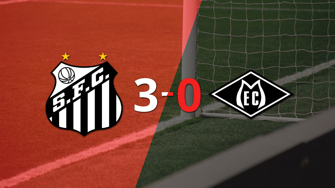 Santos conquista vitória convincente sobre Mixto