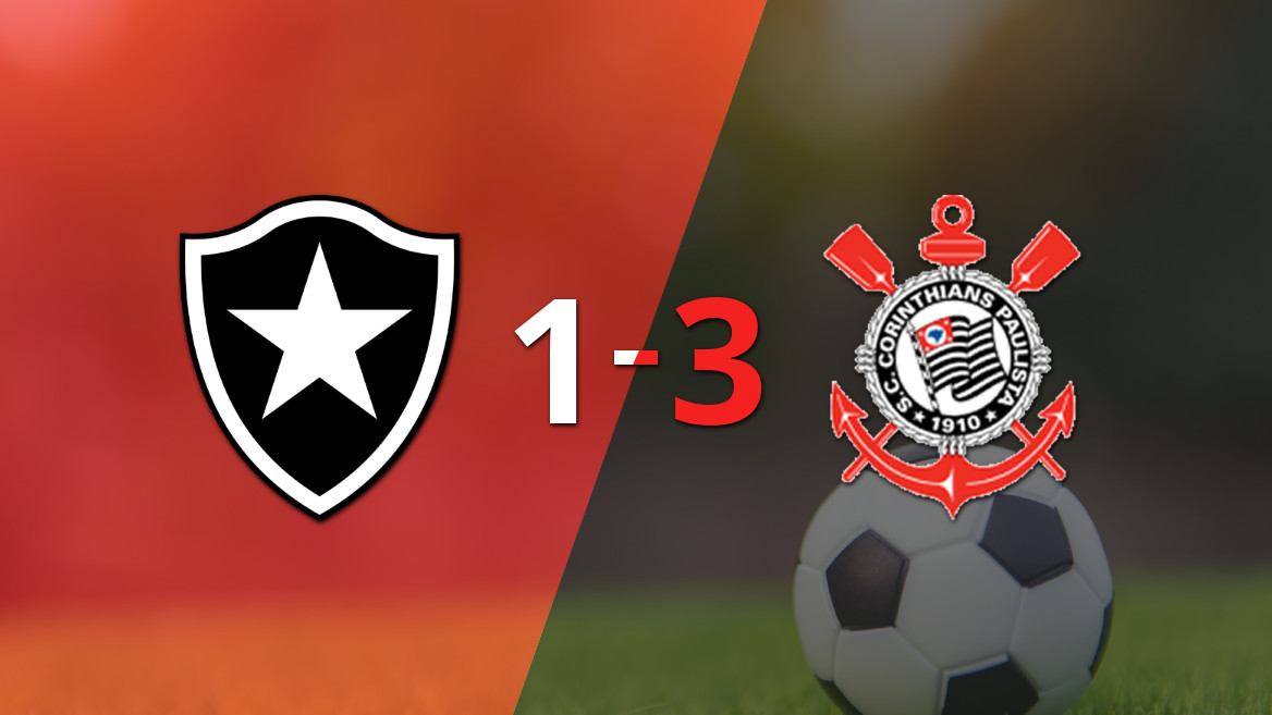 Corinthians brilha e garante vitória sobre Botafogo por 3 a 1