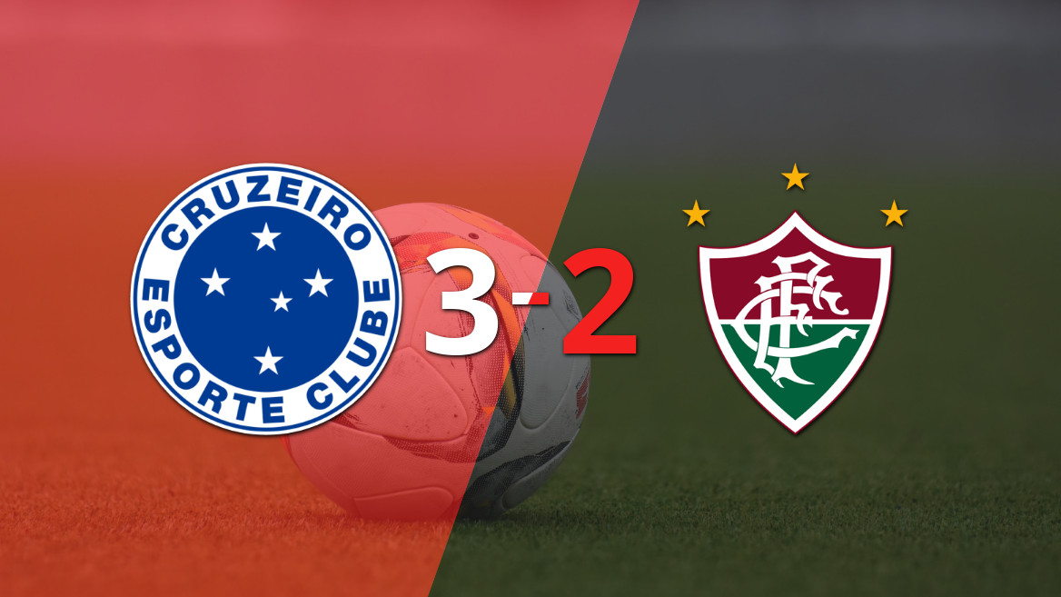 Emocionante victoria de Cruzeiro sobre Fluminense por 3-2
