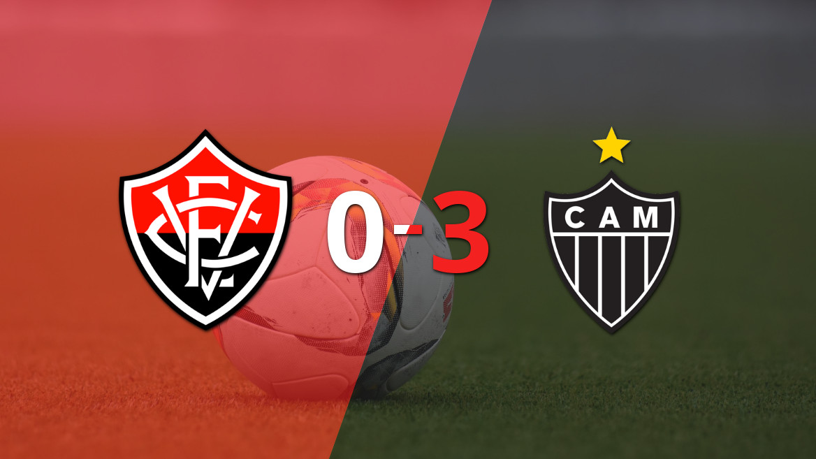 Atlético Mineiro arrasa a Vitória con un contundente 3-0