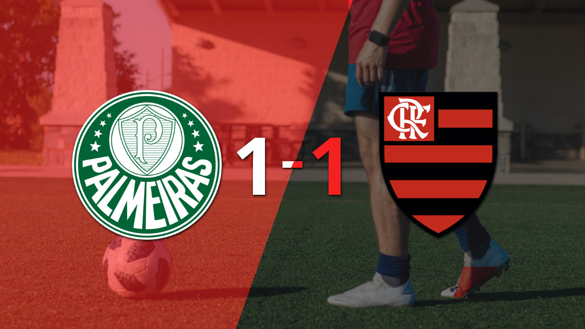 Palmeiras y Flamengo sellan un empate en un apasionante encuentro