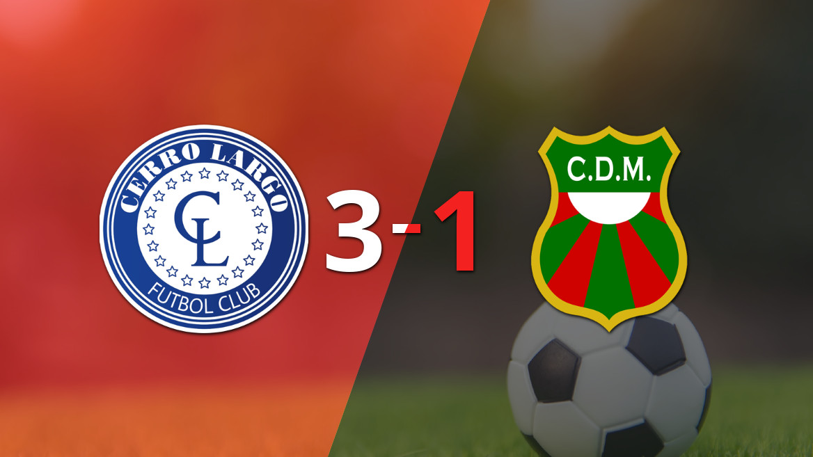 Cerro Largo reverte o jogo contra o Deportivo Maldonado e vence por 3 a 1