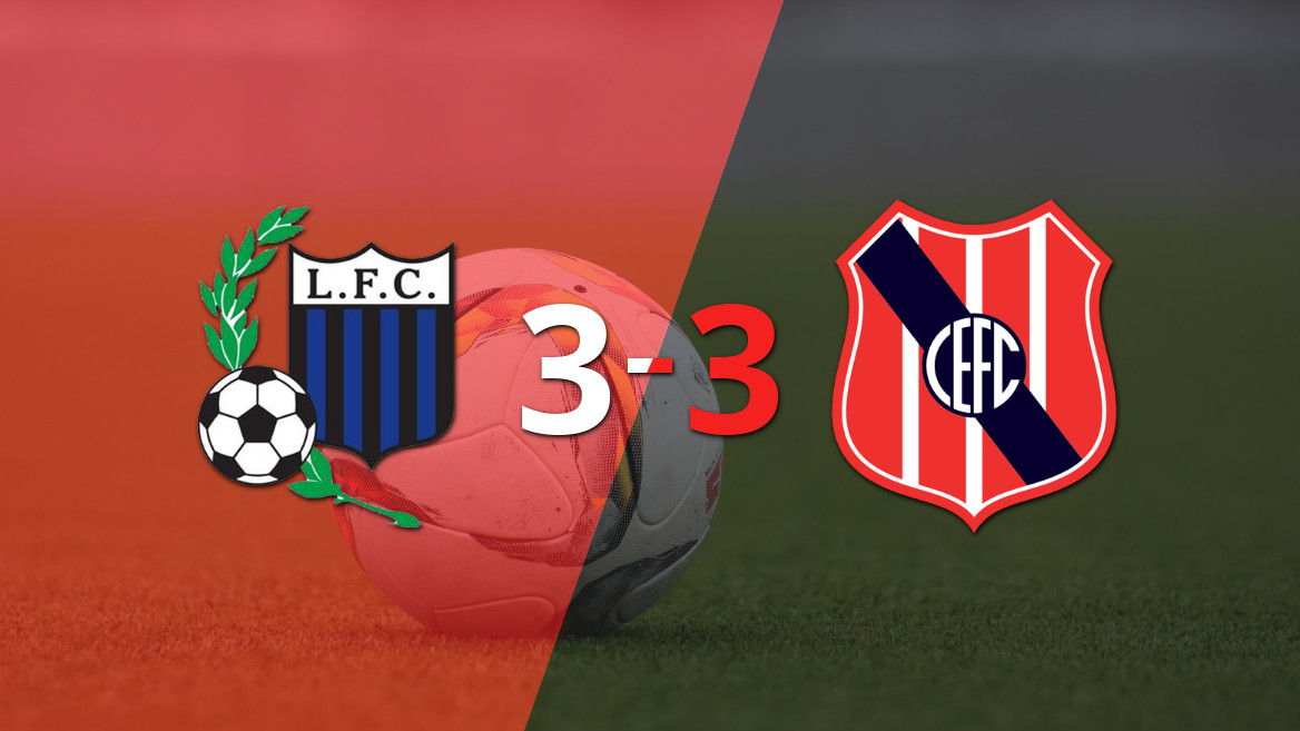 Federico Martínez Brilha com Dois Gols e Liverpool (U) e Central Español Terminam Empatados em 3