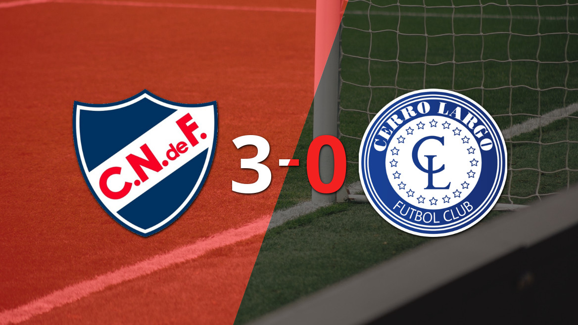 Nacional conquista vitória convincente de 3 a 0 sobre Cerro Largo