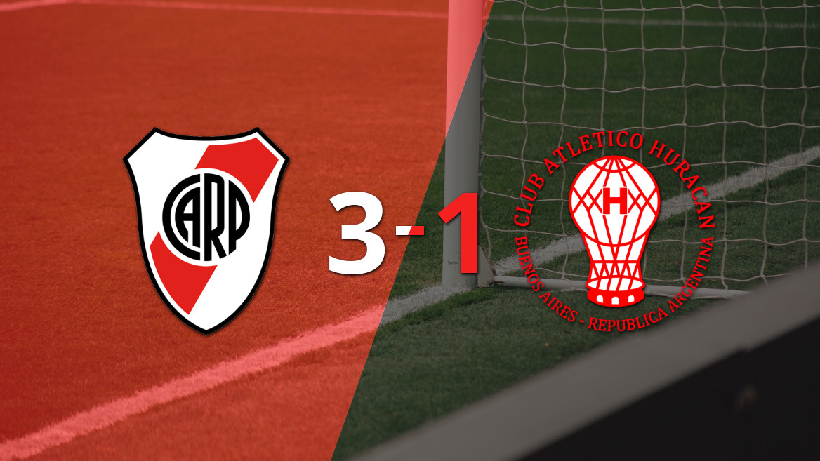 River Plate conquista a Huracán con un contundente 3-1