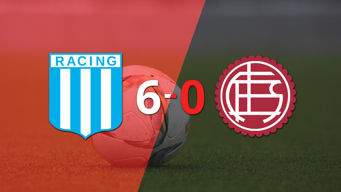 Racing arrasó a Lanús con un impresionante 6-0 y el doblete de Luciana Pérez