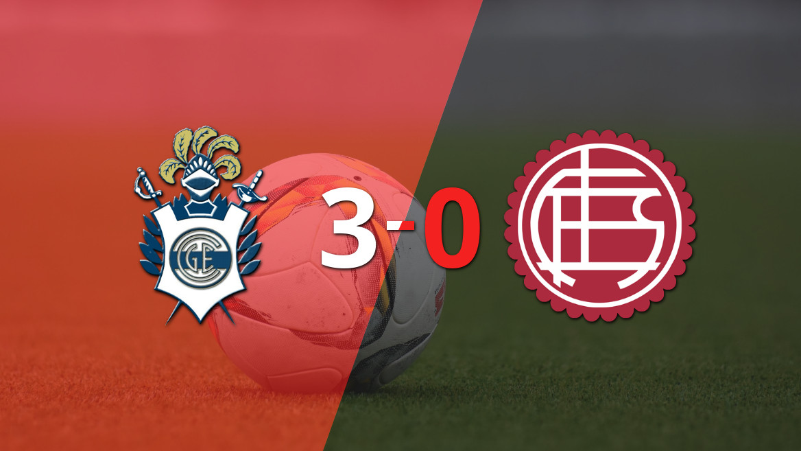 Gimnasia arrasó con Lanús y lo venció 3-0 en Estancia Chica