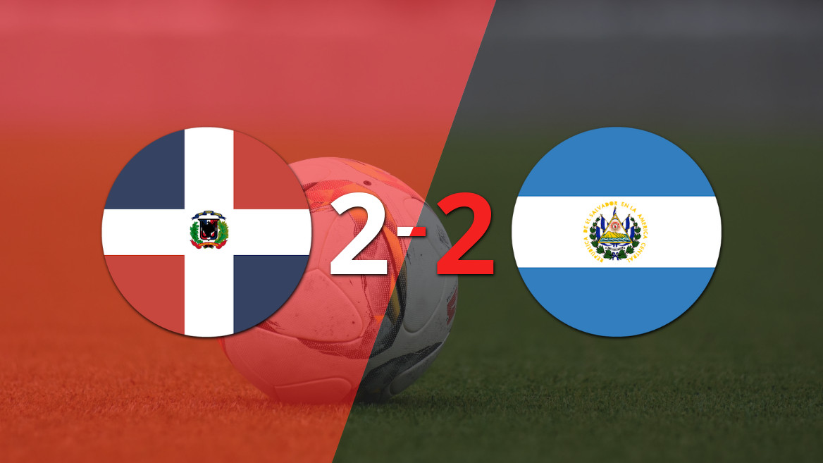 Dominican Republic and El Salvador secure a thrilling 2-2 draw in a friendly match