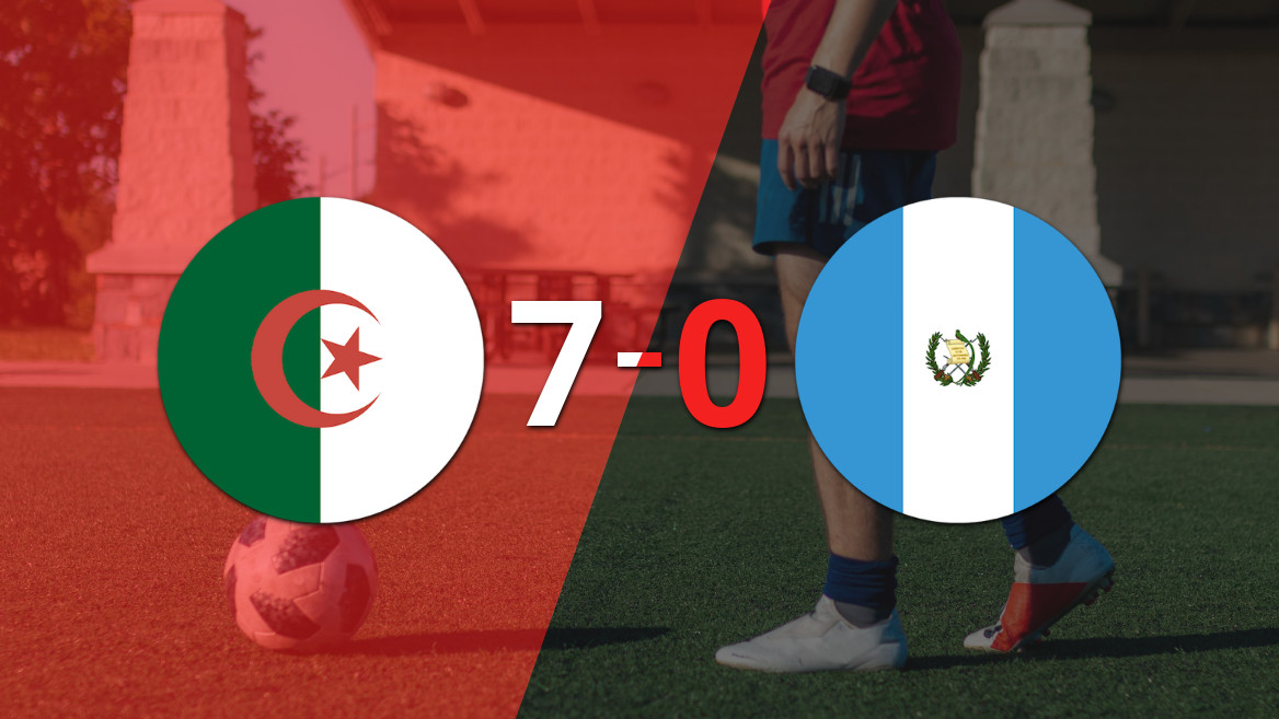 Argelia arrasa en un amistoso: goleó 7-0 a Guatemala