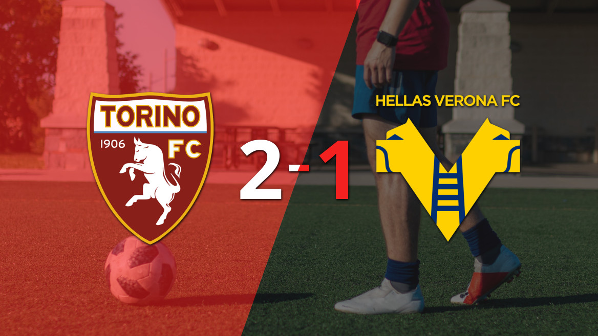 Torino se impone a Hellas Verona en un disputado encuentro
